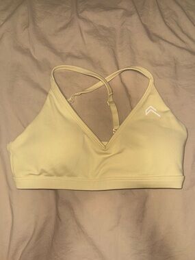 Oner active timeless strappy sports bra yellow